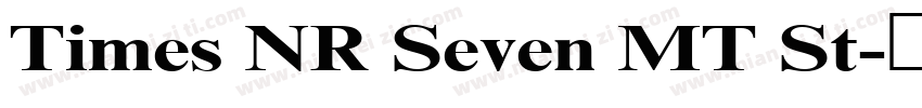 Times NR Seven MT St字体转换